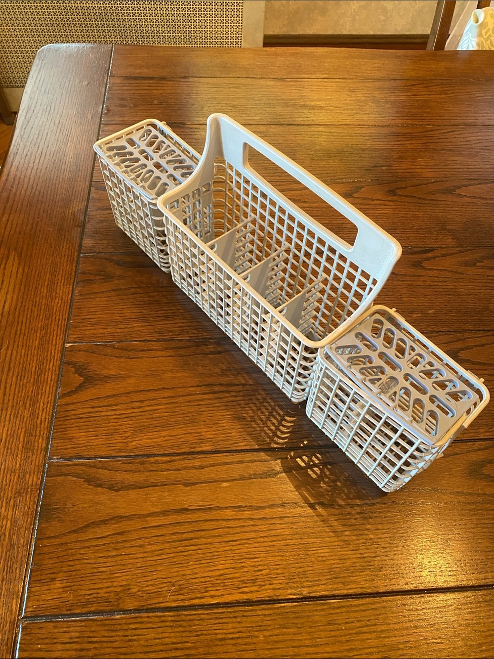 Gray Plastic Flatware/Utensil Caddy for Dishwasher 19"W x 3.25"D x 8"H